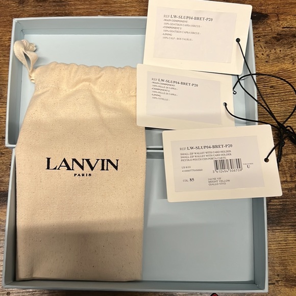 Authentic! Lanvin coin cc wallet Bright Yellow - Picture 5 of 6